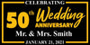 Customizable Anniversary Banner - Custom T Shirts Canada by Printwell