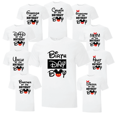 Fun Disney Themed Birthday Boy Tshirts - Printwell Custom Tees