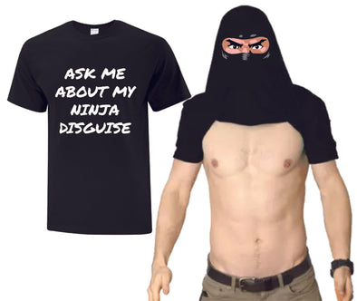 Ninja Face Disguise TShirt - Custom T Shirts Canada by Printwell