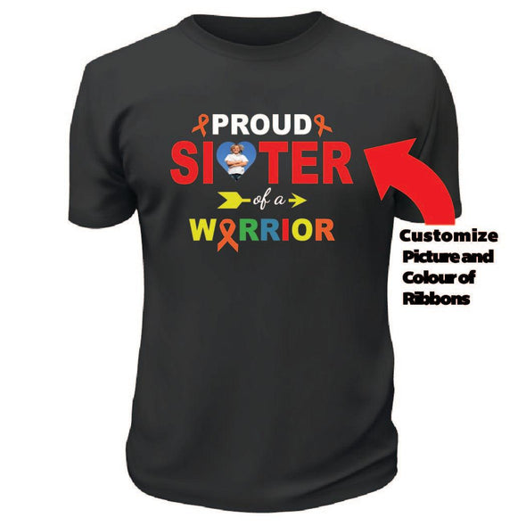 Proud Grandparent of a Warrior TShirt - Custom T Shirts Canada by Printwell