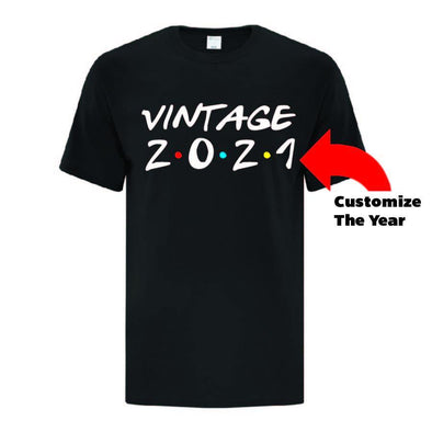 Vintage Year TShirt - Printwell Custom Tees