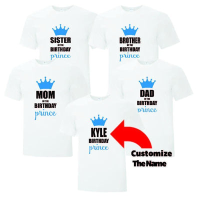 Brother Birthday Prince T-Shirt - Printwell Custom Tees